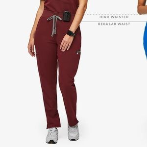 Figs High Waist Yola Burgundy M